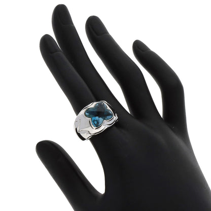 SELECT JEWELRY セレクトジュエリー ブルートパーズ ダイヤモンド リング・指輪 K18WG レディース 中古
