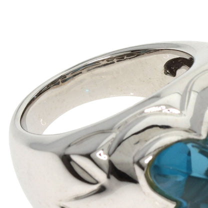 SELECT JEWELRY セレクトジュエリー ブルートパーズ ダイヤモンド リング・指輪 K18WG レディース 中古