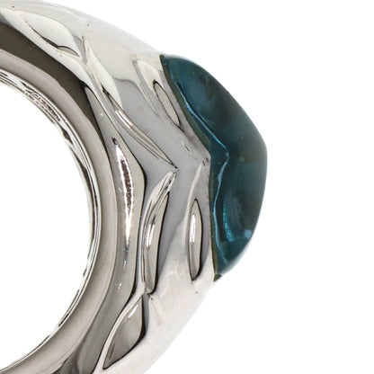 SELECT JEWELRY セレクトジュエリー ブルートパーズ ダイヤモンド リング・指輪 K18WG レディース 中古