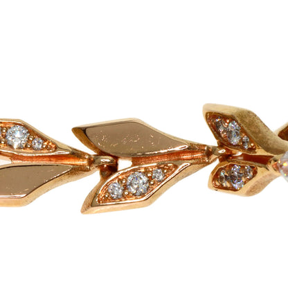 TIFFANY&Co. ティファニー ヴィクトリア ヴァイン ドロップ ダイヤモンド ピアス K18PG レディース 中古