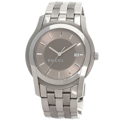 GUCCI グッチ 5500XL ラウンドフェイス 腕時計 SS メンズ 中古