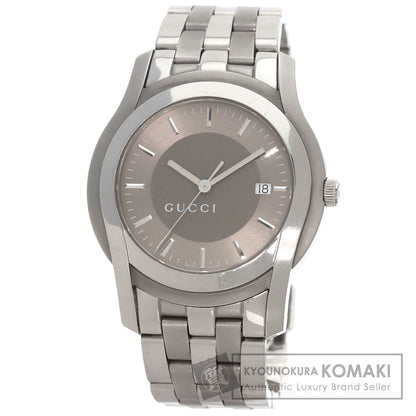 GUCCI グッチ 5500XL ラウンドフェイス 腕時計 SS メンズ 中古