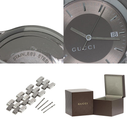 GUCCI グッチ 5500XL ラウンドフェイス 腕時計 SS メンズ 中古