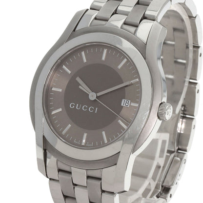 GUCCI グッチ 5500XL ラウンドフェイス 腕時計 SS メンズ 中古