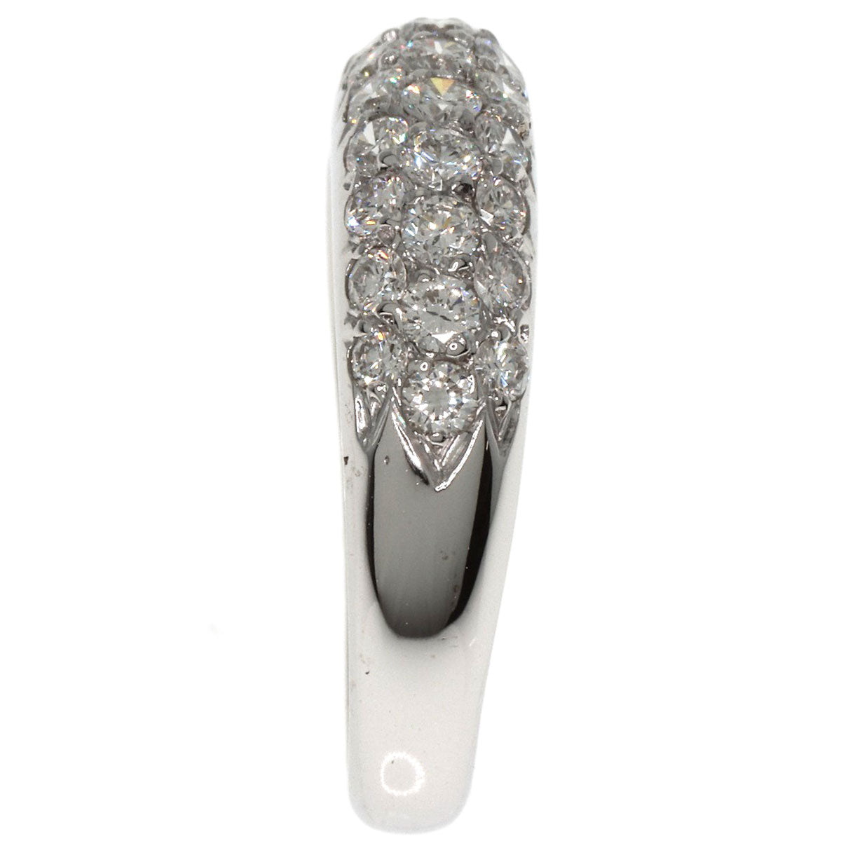 Van Cleef & Arpels ヴァンクリーフ＆アーペル パヴェ ダイヤモンド リング・指輪 K18WG レディース 中古