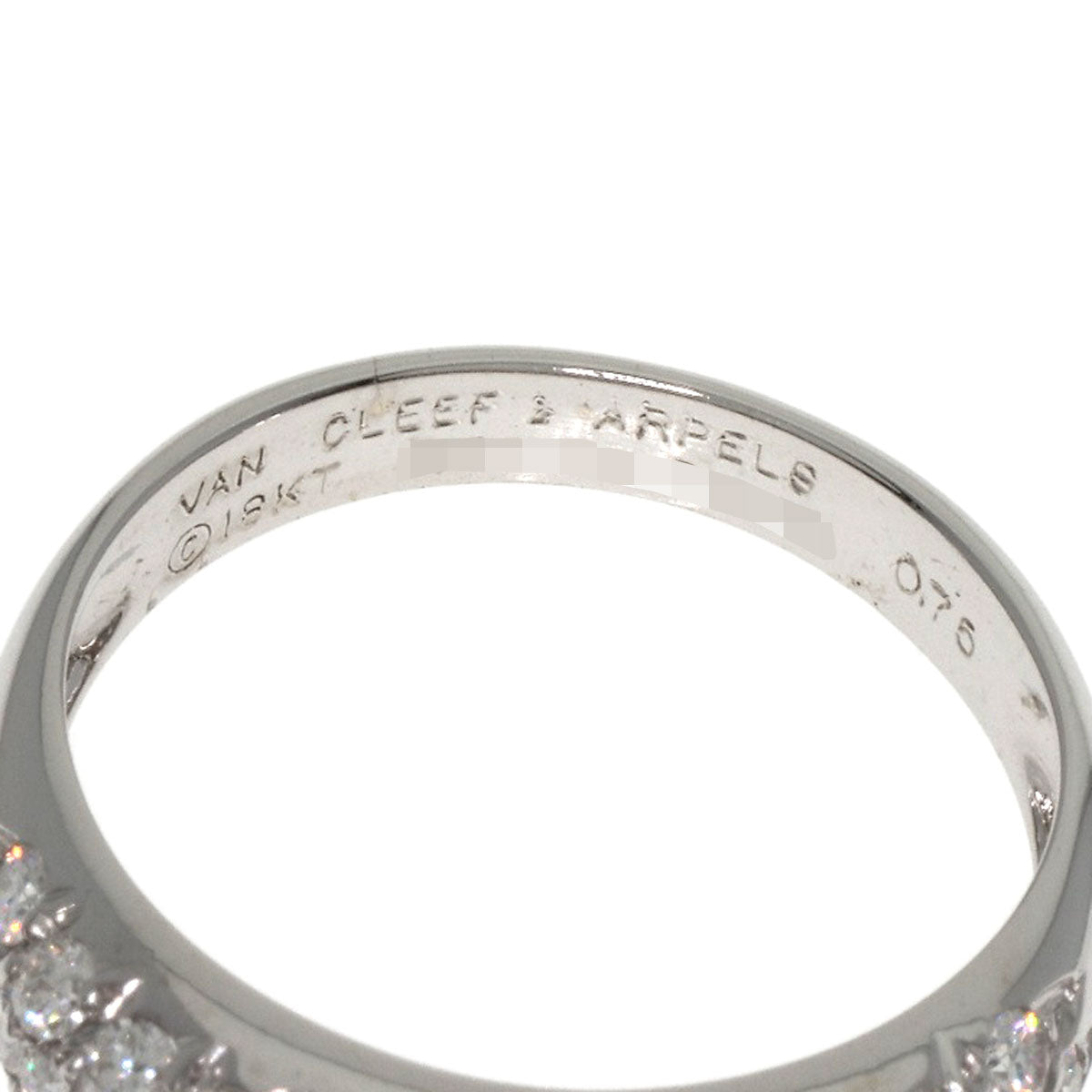 Van Cleef & Arpels ヴァンクリーフ＆アーペル パヴェ ダイヤモンド リング・指輪 K18WG レディース 中古