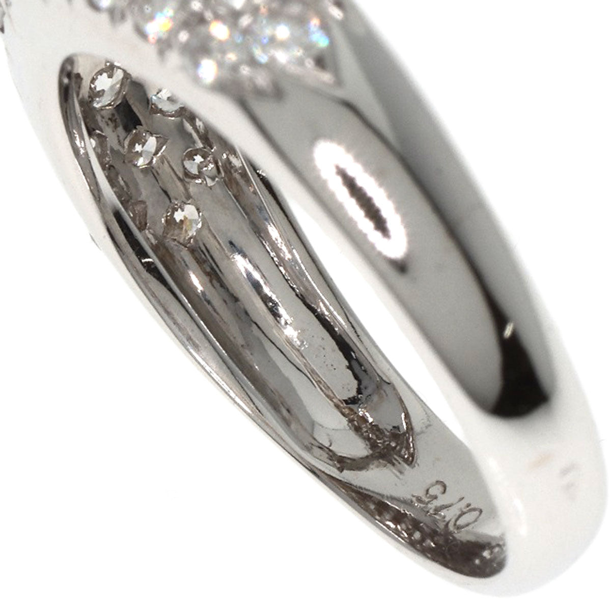 Van Cleef & Arpels ヴァンクリーフ＆アーペル パヴェ ダイヤモンド リング・指輪 K18WG レディース 中古