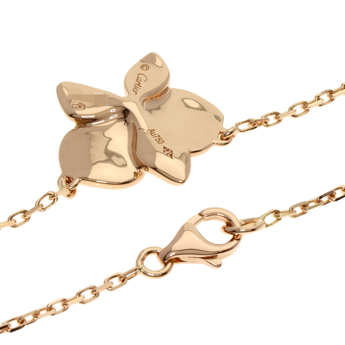 CARTIER カルティエ カレス ドルキデ パル ミディアム 1P ダイヤモンド ネックレス K18PG レディース 中古
