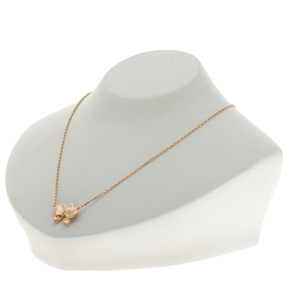 CARTIER カルティエ カレス ドルキデ パル ミディアム 1P ダイヤモンド ネックレス K18PG レディース 中古