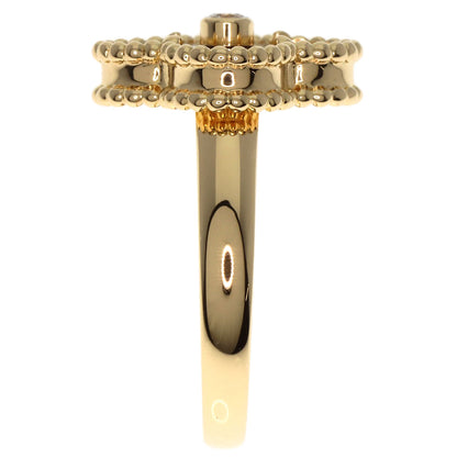 Van Cleef & Arpels ヴァンクリーフ＆アーペル ヴィンテージ アルハンブラ タイガーズアイ #51 リング・指輪 K18YG レディース 中古