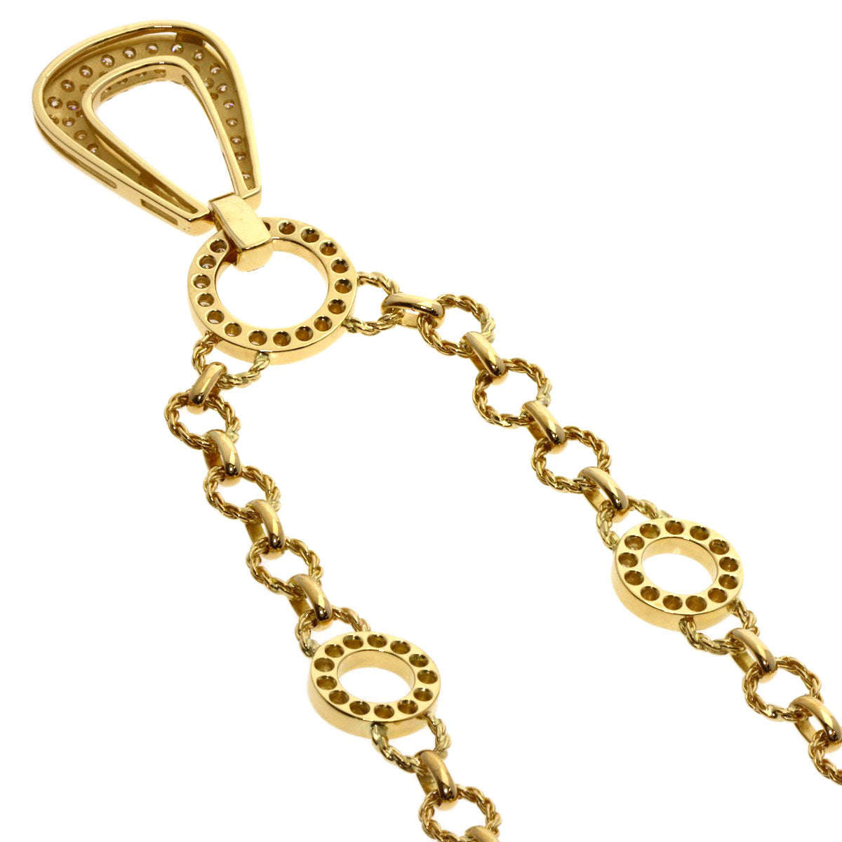 PIAGET ピアジェ ダイヤモンド ネックレス K18YG レディース 中古
