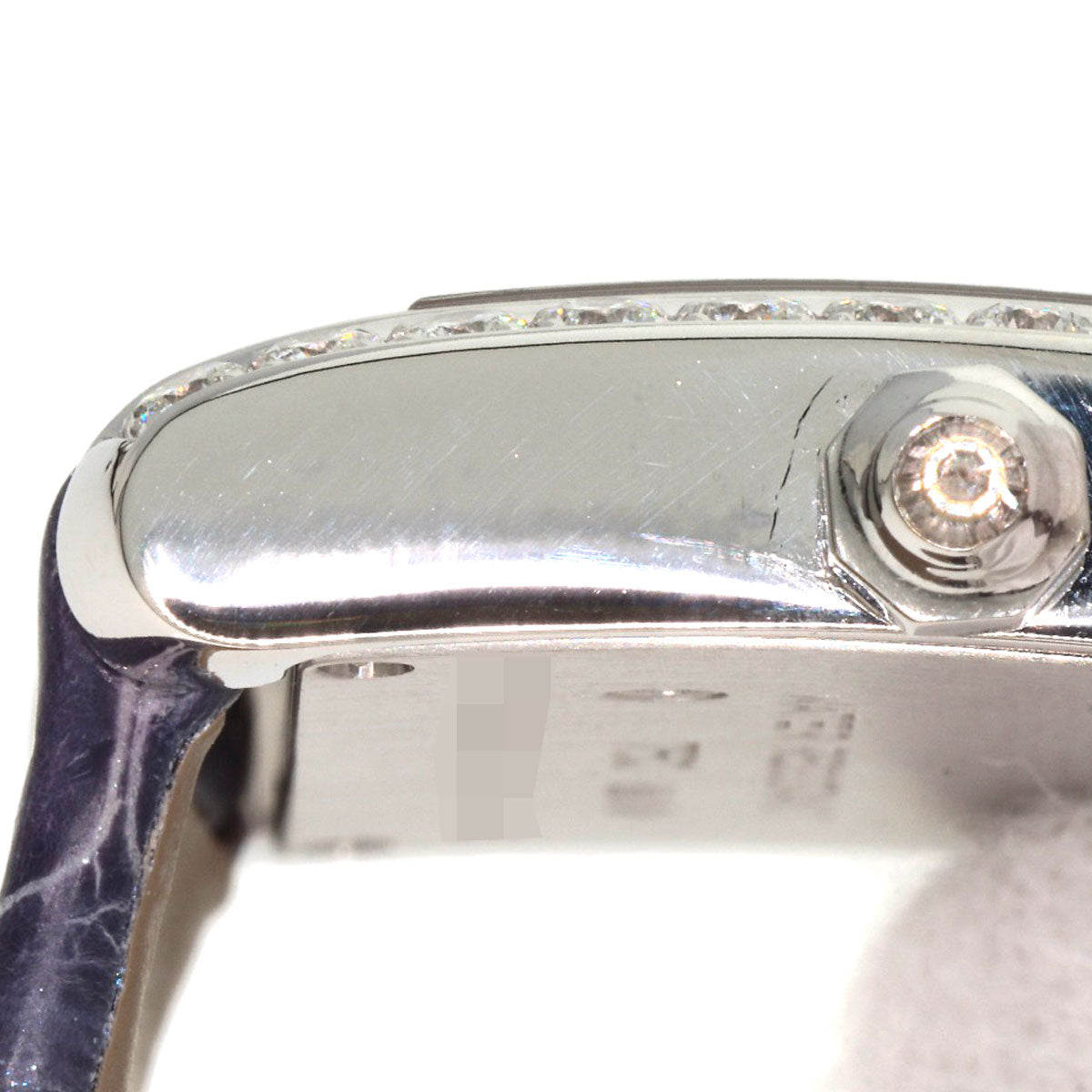 CARTIER カルティエ WE100251 タンクフランセーズ SM サイド ダイヤモンド 腕時計 K18WG レディース 中古