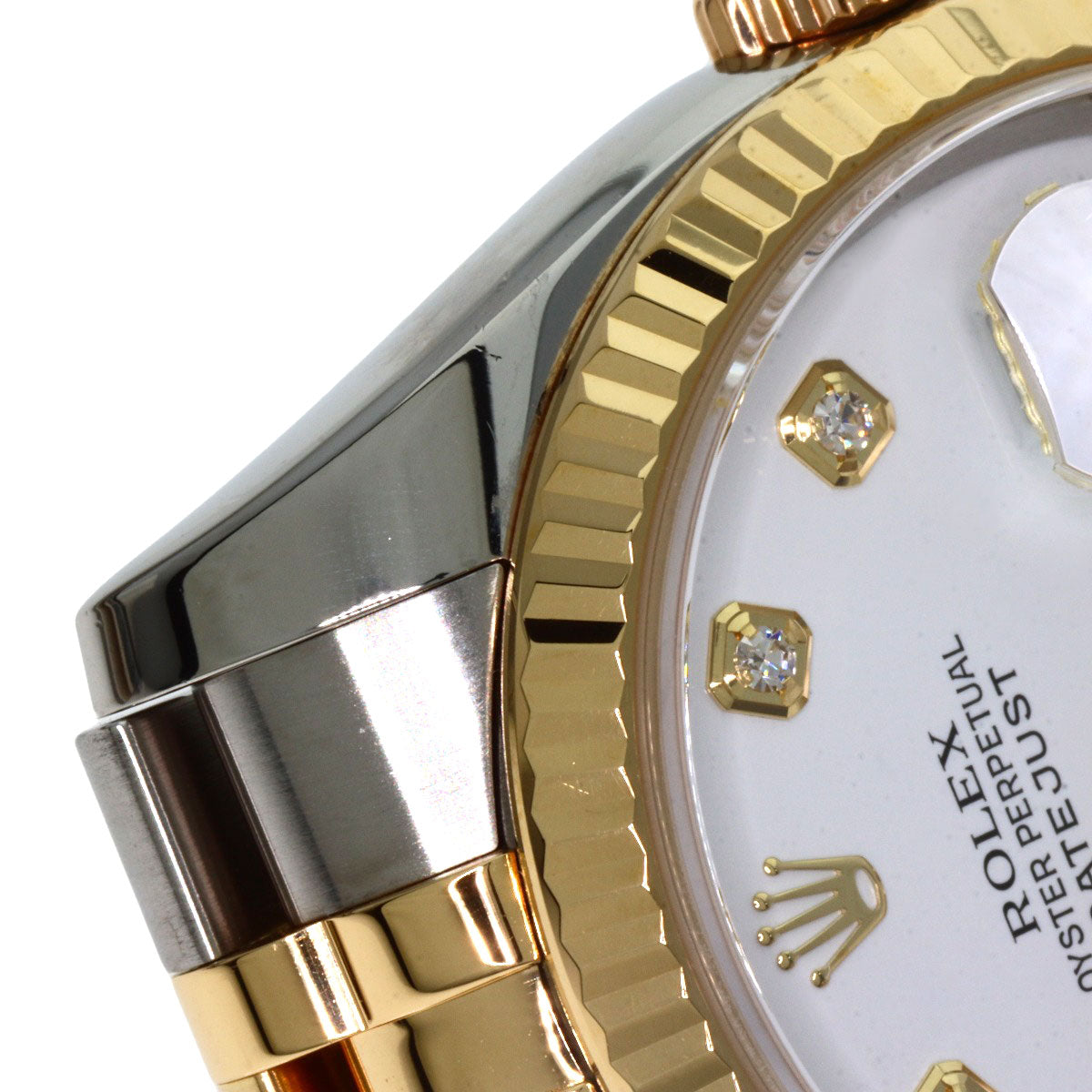 ROLEX ロレックス 116233G デイトジャスト 10P ダイヤモンド 腕時計 SS メンズ 中古