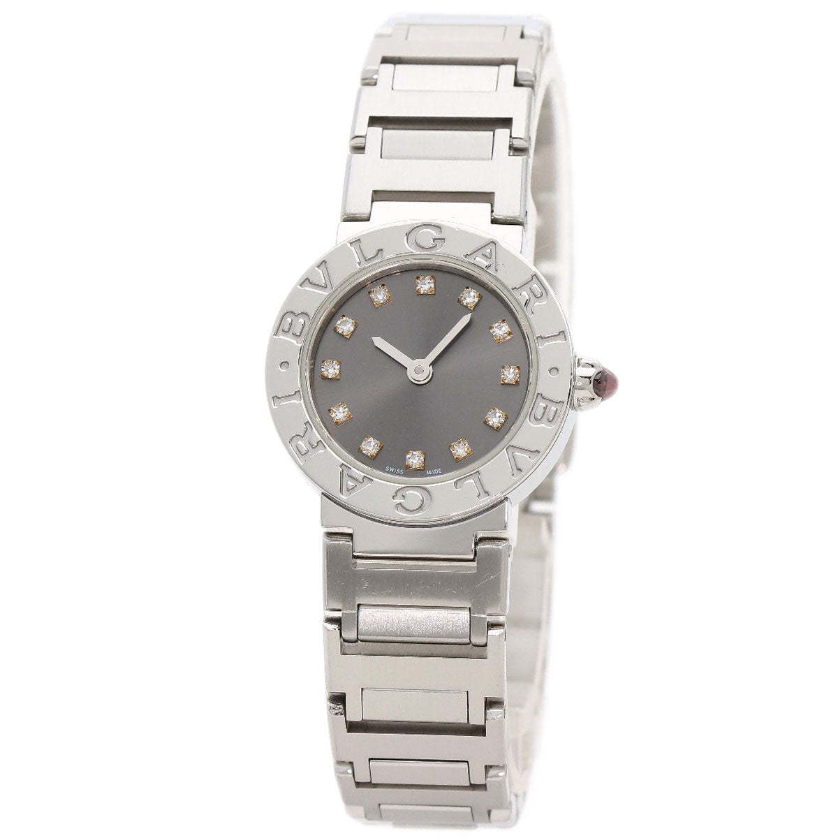BVLGARI ブルガリ BBL23C6SS/12 ブルガリブルガリ 12P ダイヤモンド 腕時計 SS レディース 中古