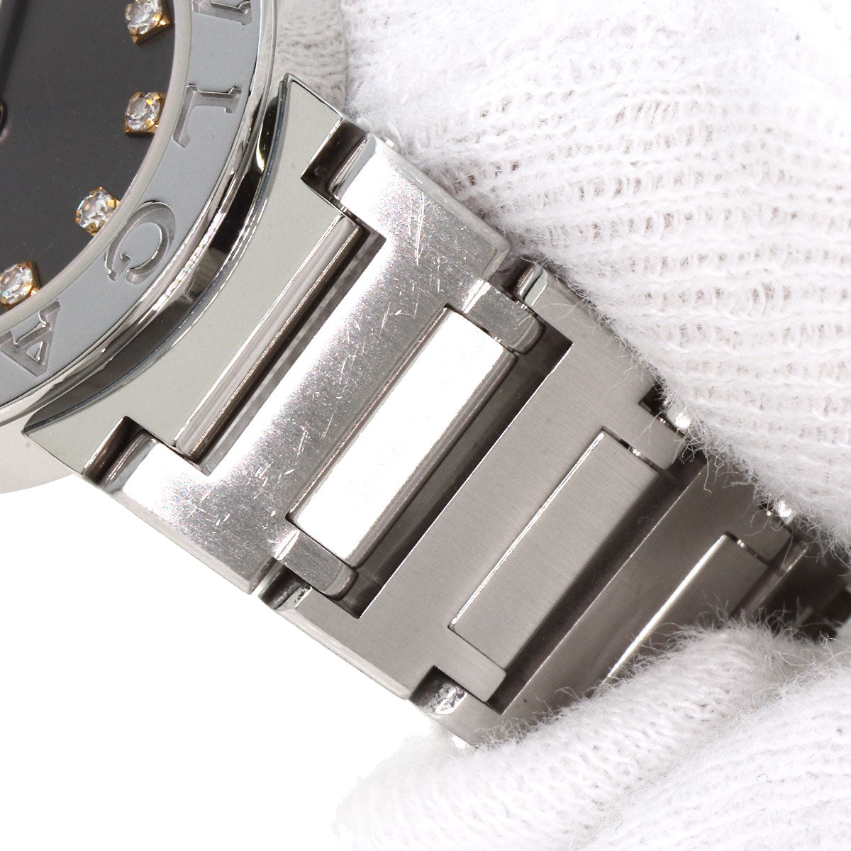 BVLGARI ブルガリ BBL23C6SS/12 ブルガリブルガリ 12P ダイヤモンド 腕時計 SS レディース 中古
