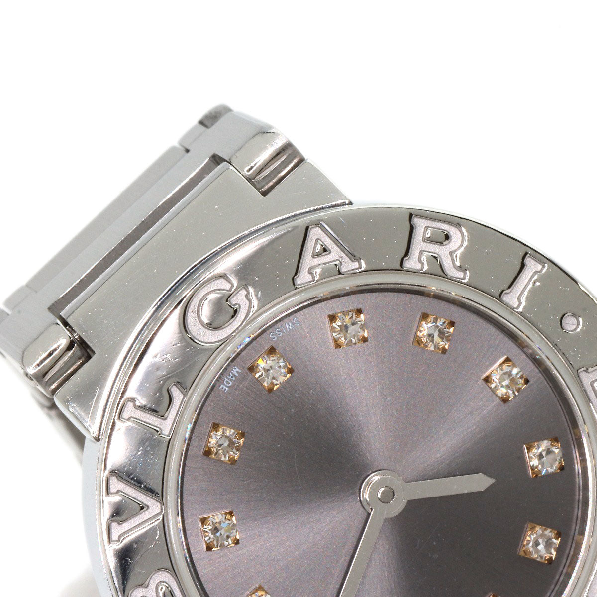 BVLGARI ブルガリ BBL23C6SS/12 ブルガリブルガリ 12P ダイヤモンド 腕時計 SS レディース 中古