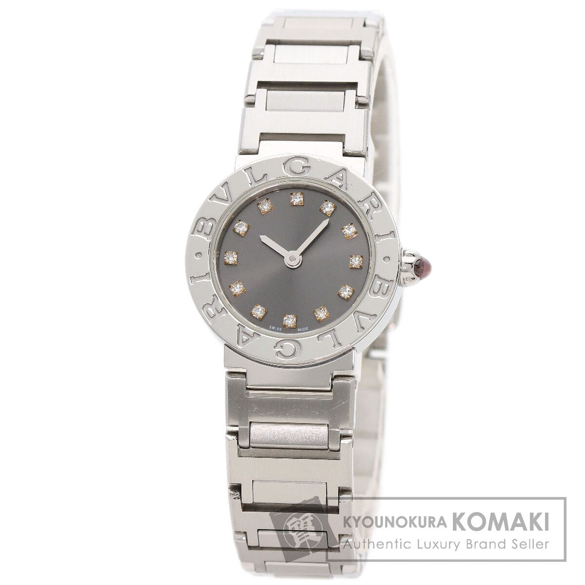 BVLGARI ブルガリ BBL23C6SS/12 ブルガリブルガリ 12P ダイヤモンド 腕時計 SS レディース 中古