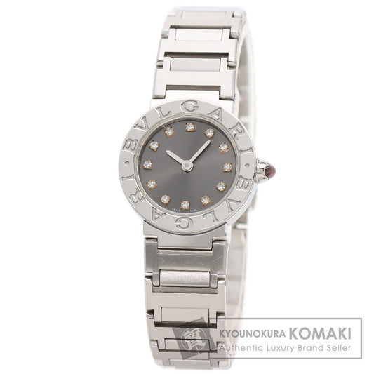 BVLGARI ブルガリ BBL23C6SS/12 ブルガリブルガリ 12P ダイヤモンド 腕時計 SS レディース 中古