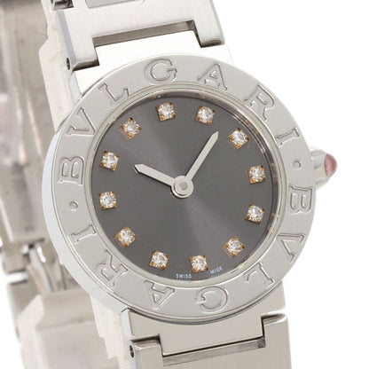 BVLGARI ブルガリ BBL23C6SS/12 ブルガリブルガリ 12P ダイヤモンド 腕時計 SS レディース 中古
