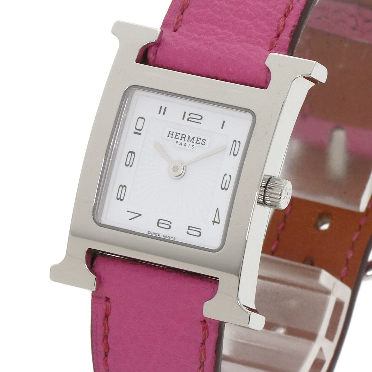 HERMES エルメス HH1.210 Hウォッチ 腕時計 SS レディース 中古