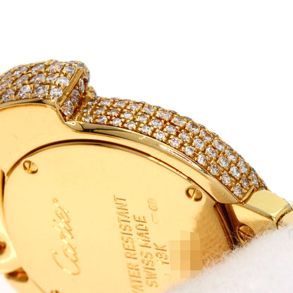 CARTIER カルティエ パンテール1925 パンサー フル ダイヤモンド 腕時計 K18YG レディース 中古