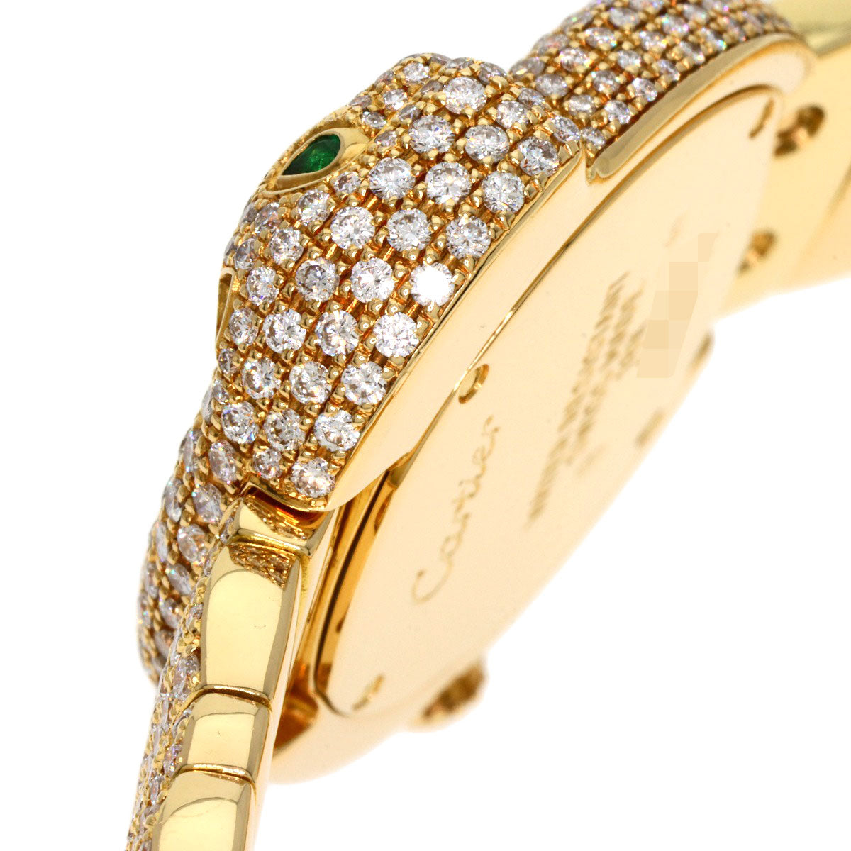 CARTIER カルティエ パンテール1925 パンサー フル ダイヤモンド 腕時計 K18YG レディース 中古