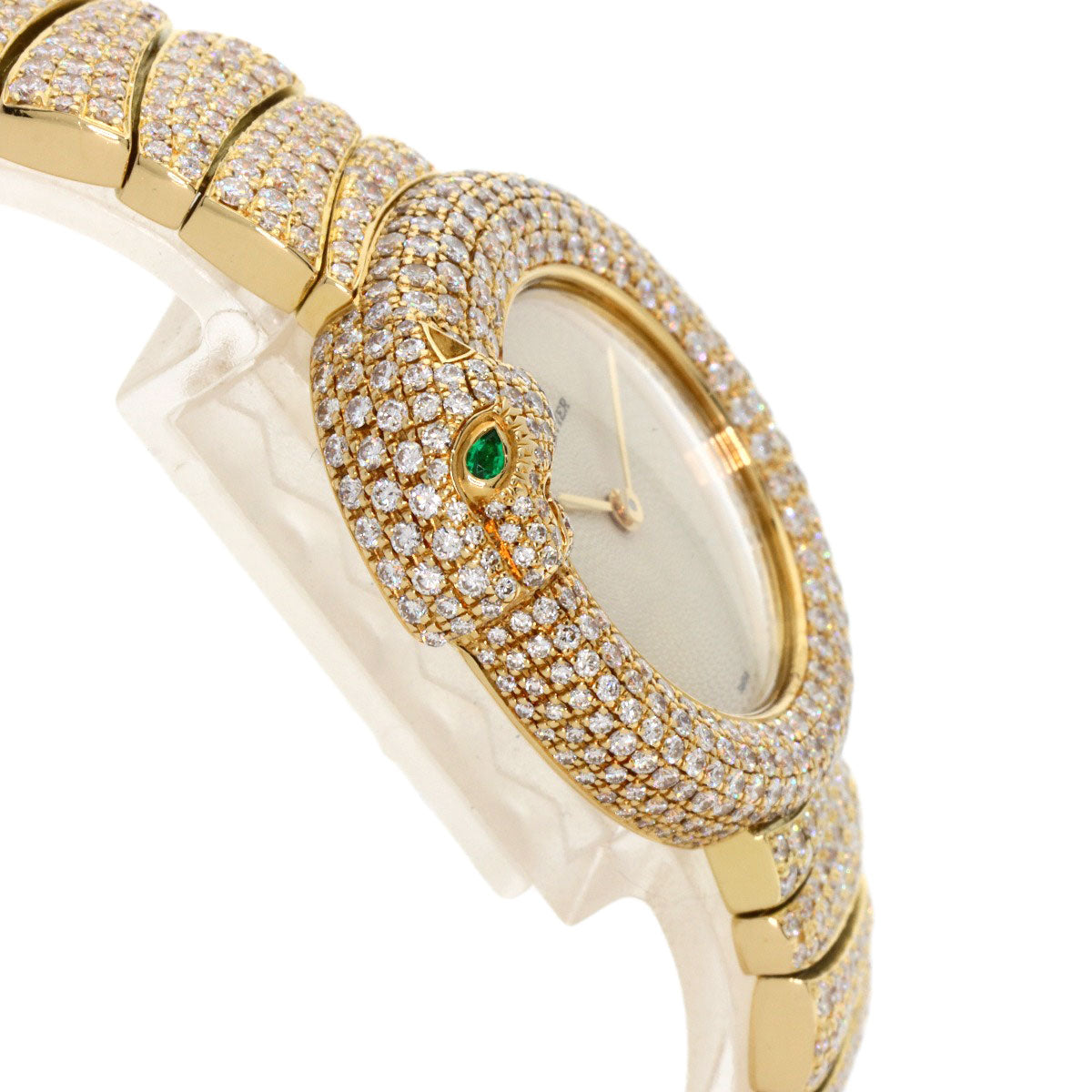 CARTIER カルティエ パンテール1925 パンサー フル ダイヤモンド 腕時計 K18YG レディース 中古