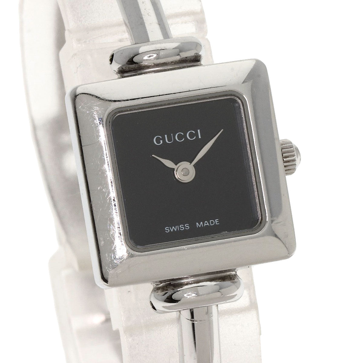 GUCCI グッチ 1900L スクエアフェイス 腕時計 SS レディース 中古