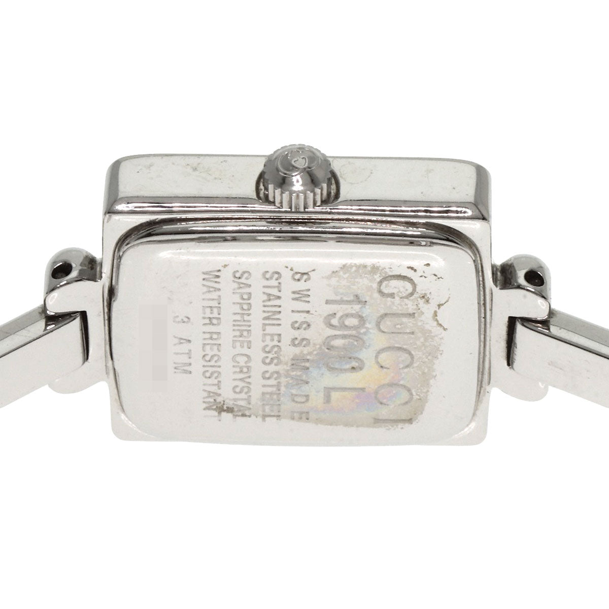 GUCCI グッチ 1900L スクエアフェイス 腕時計 SS レディース 中古