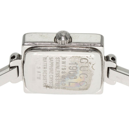GUCCI グッチ 1900L スクエアフェイス 腕時計 SS レディース 中古