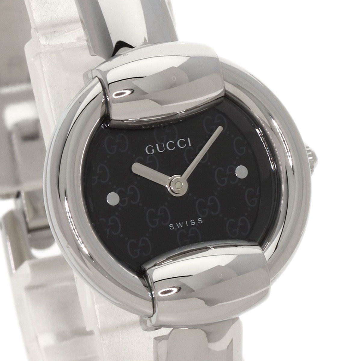GUCCI グッチ 1400L ラウンドフェイス 腕時計 SS レディース 中古