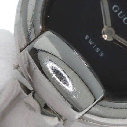 GUCCI グッチ 1400L ラウンドフェイス バングル 腕時計 SS レディース 中古