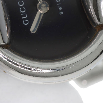 GUCCI グッチ 1400L ラウンドフェイス バングル 腕時計 SS レディース 中古
