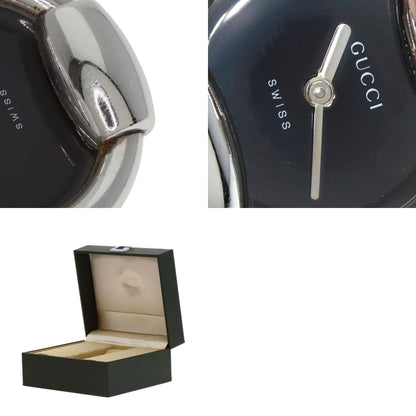 GUCCI グッチ 1400L ラウンドフェイス バングル 腕時計 SS レディース 中古