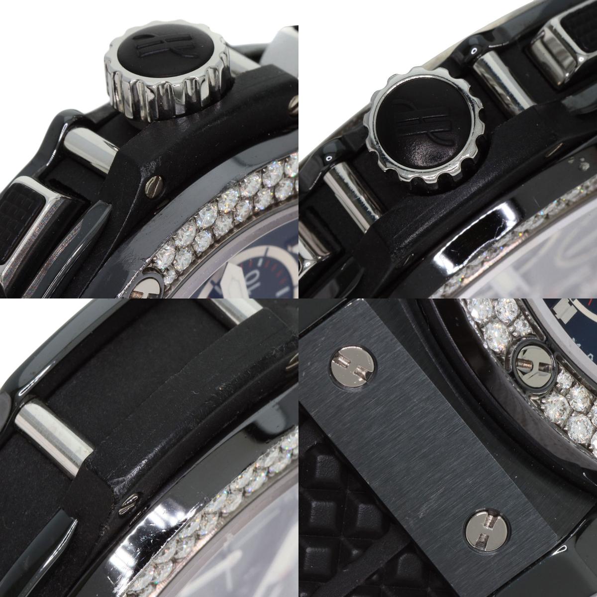 HUBLOT ウブロ 301.CV.130.RX.114 ビッグバン ブラックマジック ダイヤモンド 腕時計 チタンセラミック メンズ 中古