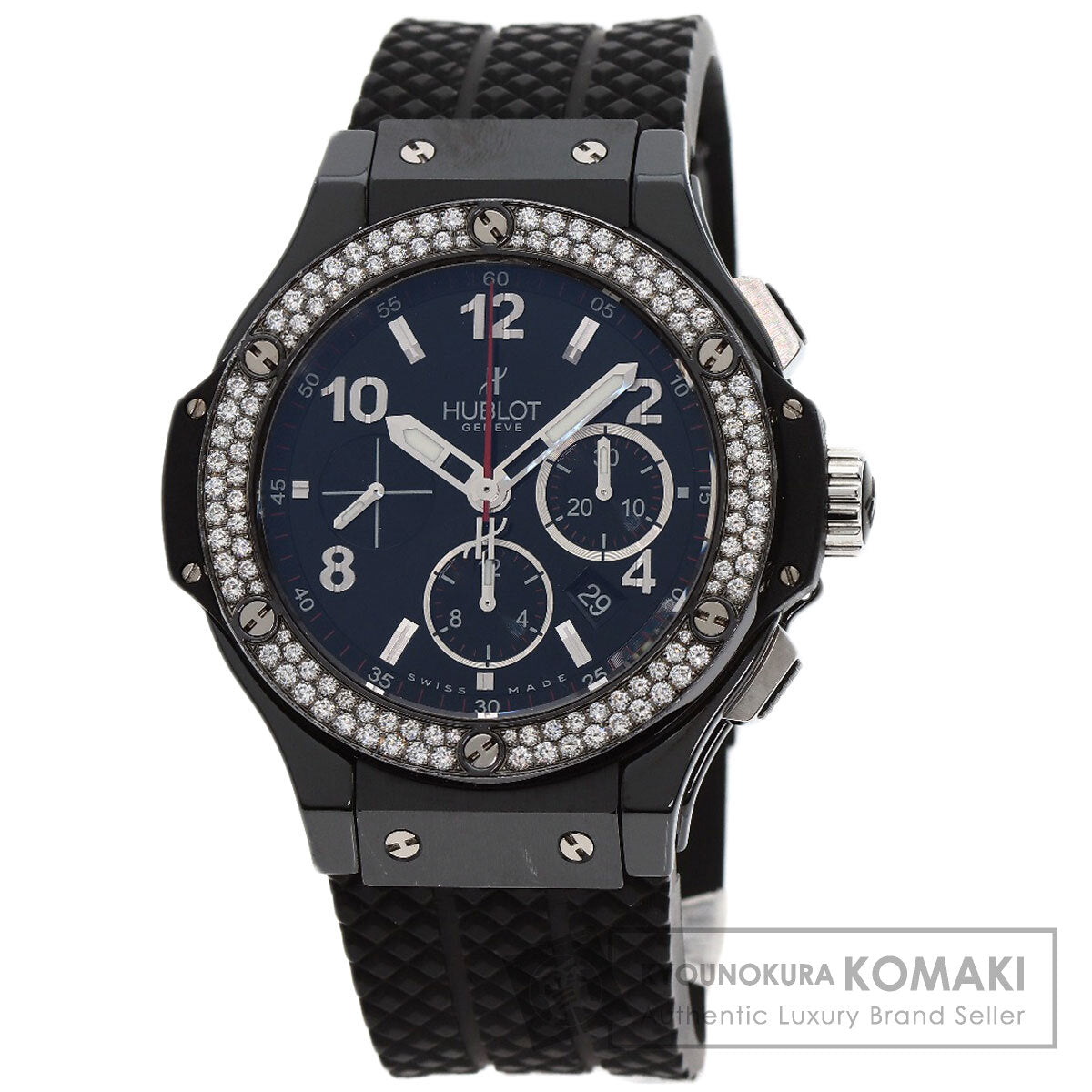 HUBLOT ウブロ 301.CV.130.RX.114 ビッグバン ブラックマジック ダイヤモンド 腕時計 チタンセラミック メンズ 中古