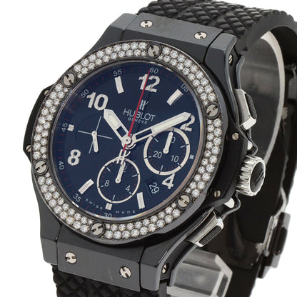 HUBLOT ウブロ 301.CV.130.RX.114 ビッグバン ブラックマジック ダイヤモンド 腕時計 チタンセラミック メンズ 中古
