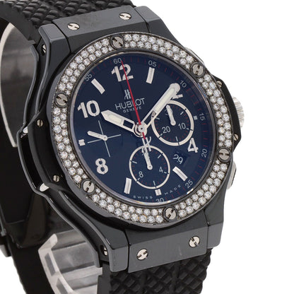 HUBLOT ウブロ 301.CV.130.RX.114 ビッグバン ブラックマジック ダイヤモンド 腕時計 チタンセラミック メンズ 中古
