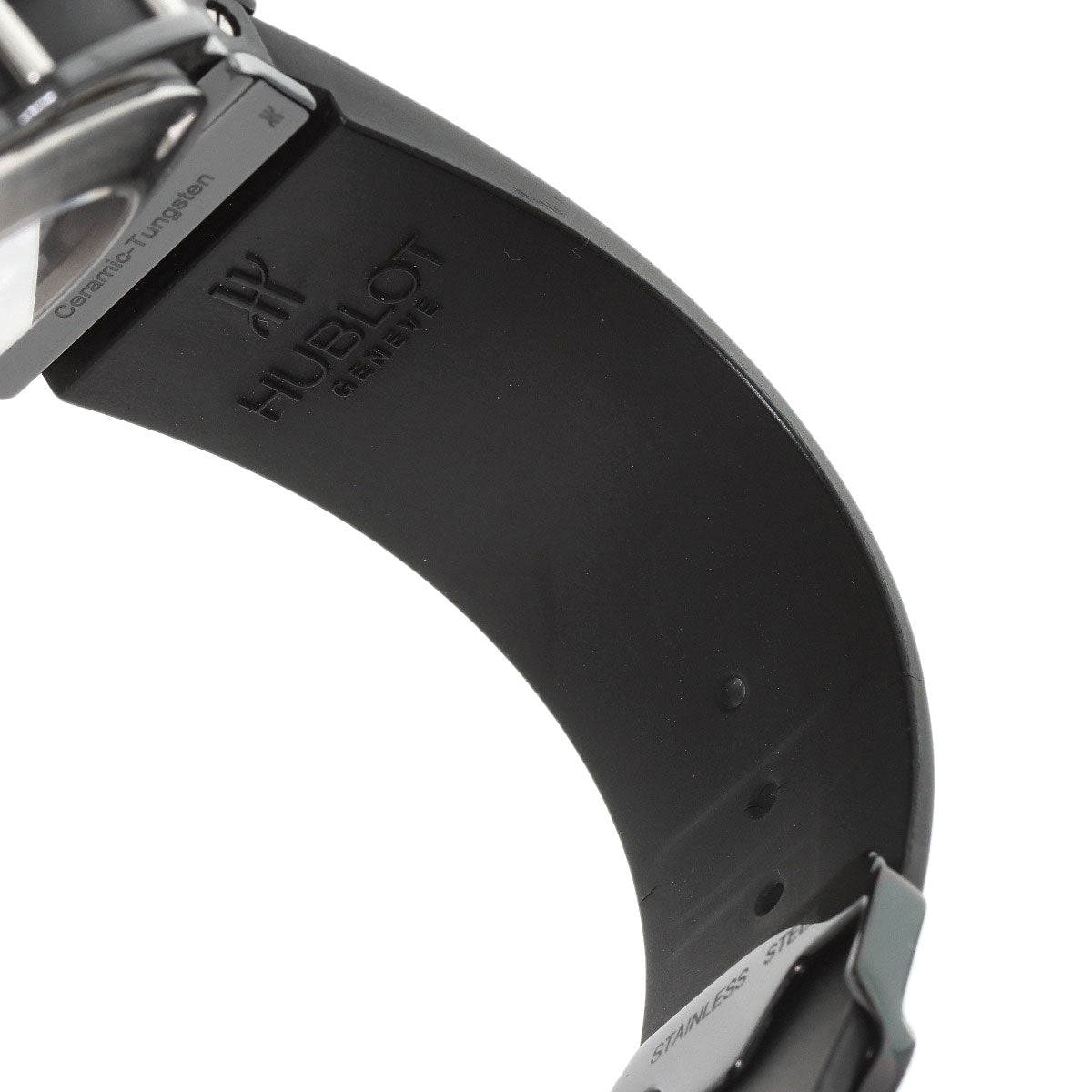 HUBLOT ウブロ 310.CV.1110.RX.1110 アエロバン オールブラック クロノグラフ ブラックダイヤモンドベゼル 腕時計 セラミック メンズ 中古