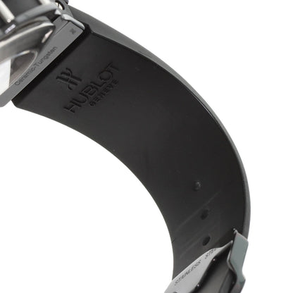 HUBLOT ウブロ 310.CV.1110.RX.1110 アエロバン オールブラック クロノグラフ ブラックダイヤモンドベゼル 腕時計 セラミック メンズ 中古