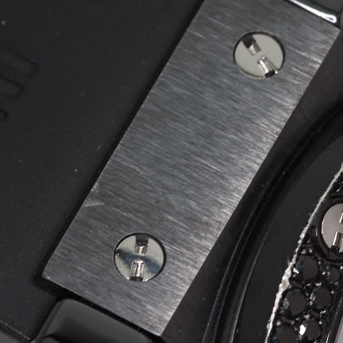 HUBLOT ウブロ 310.CV.1110.RX.1110 アエロバン オールブラック クロノグラフ ブラックダイヤモンドベゼル 腕時計 セラミック メンズ 中古
