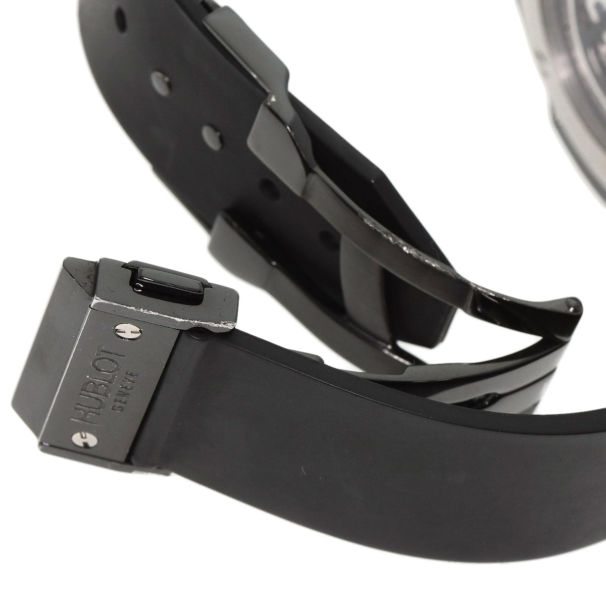 HUBLOT ウブロ 310.CV.1110.RX.1110 アエロバン オールブラック クロノグラフ ブラックダイヤモンドベゼル 腕時計 セラミック メンズ 中古