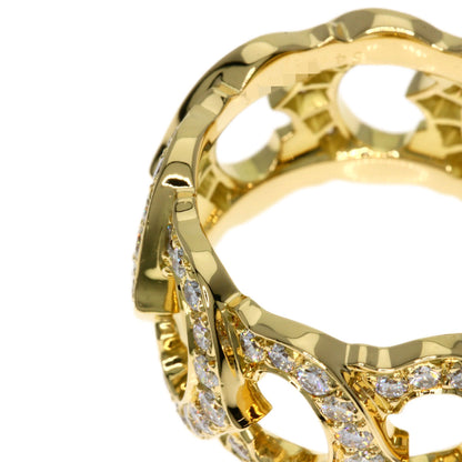 CARTIER カルティエ Cドゥ カルティエ フル ダイヤモンド #54 リング・指輪 K18YG レディース 中古
