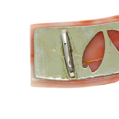 SELECT JEWELRY セレクトジュエリー サンゴ 珊瑚 帯留め 金属製 レディース 中古