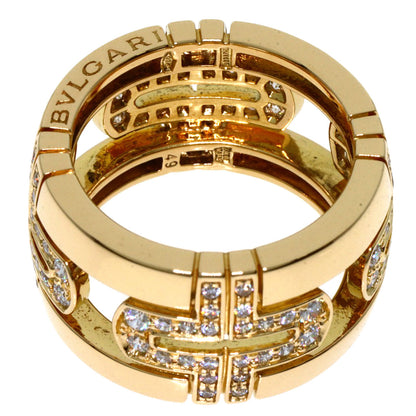 BVLGARI ブルガリ パレンテシ オープン ダイヤモンド ラージ #49 リング・指輪 K18YG レディース 中古