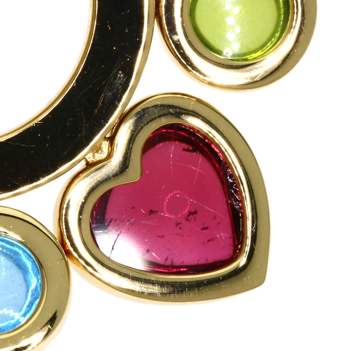 BVLGARI ブルガリ アレグラ マルチカラーストーン ネックレス K18YG レディース 中古