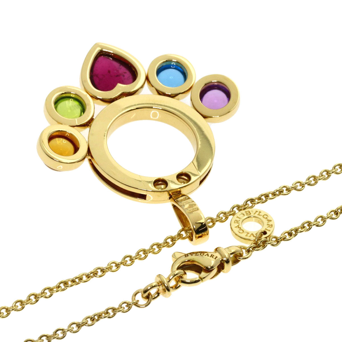 ブルガリ アレグラ マルチカラーストーン ネックレス 中古 商品画像3