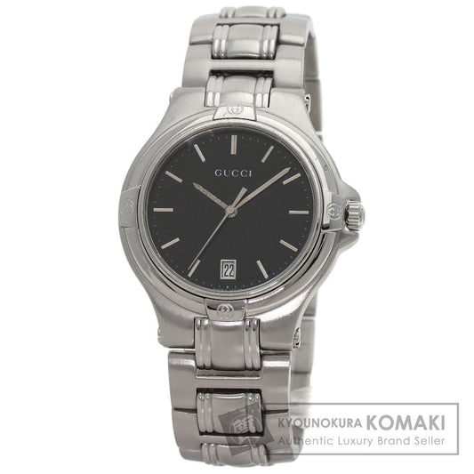 GUCCI グッチ ラウンドフェイス 腕時計 SS メンズ 中古