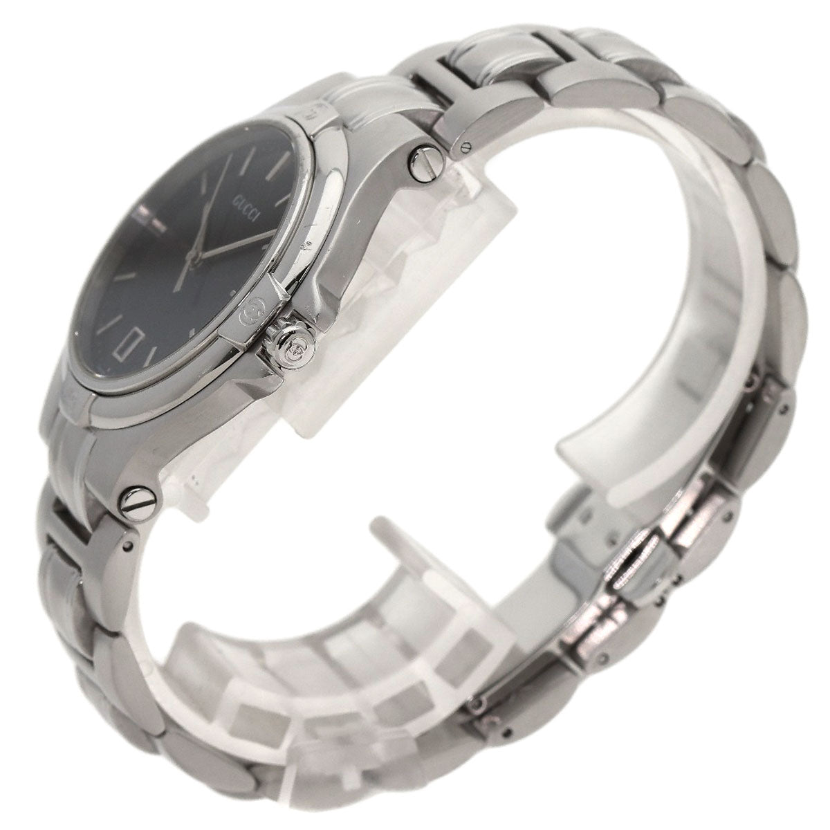 GUCCI グッチ ラウンドフェイス 腕時計 SS メンズ 中古
