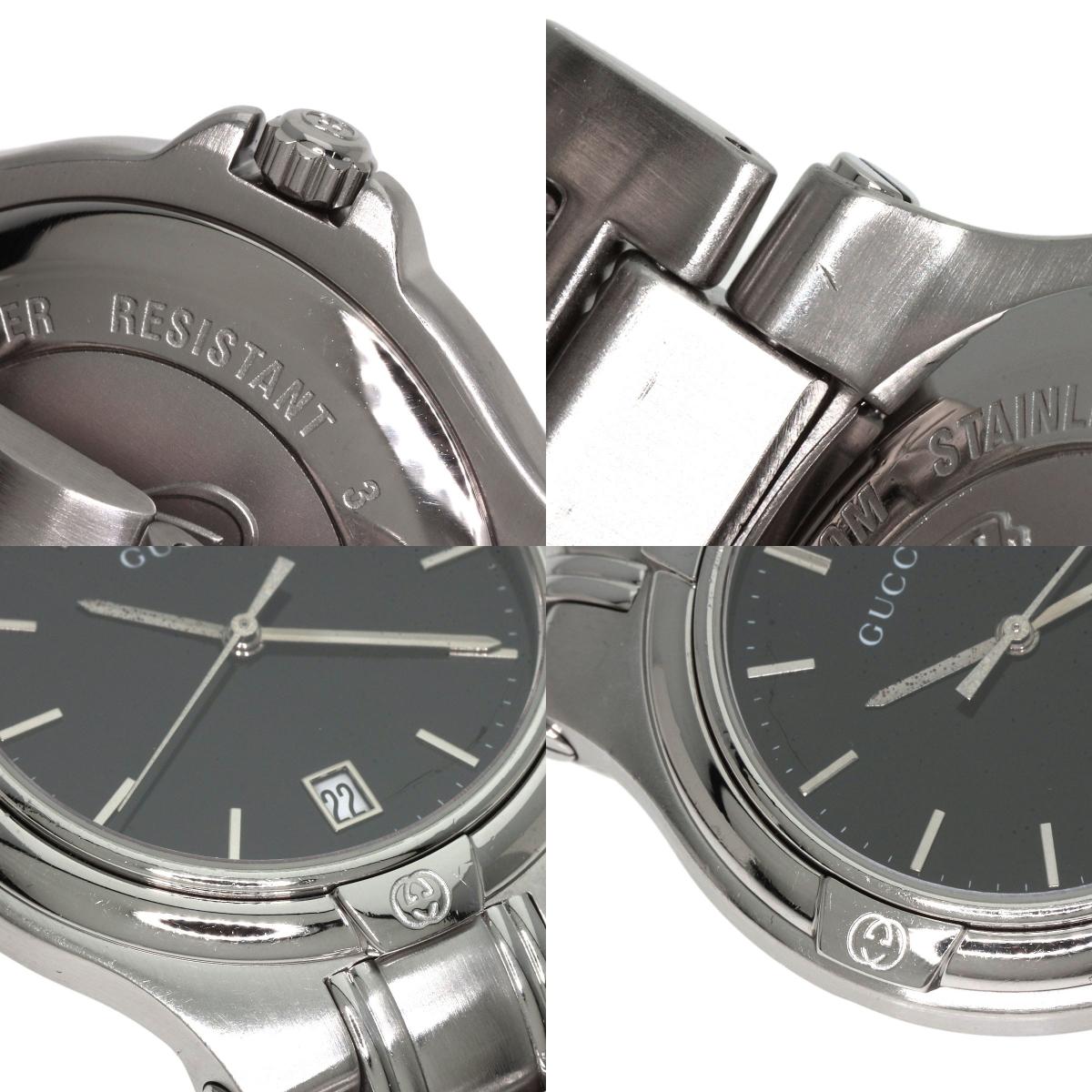 GUCCI グッチ ラウンドフェイス 腕時計 SS メンズ 中古